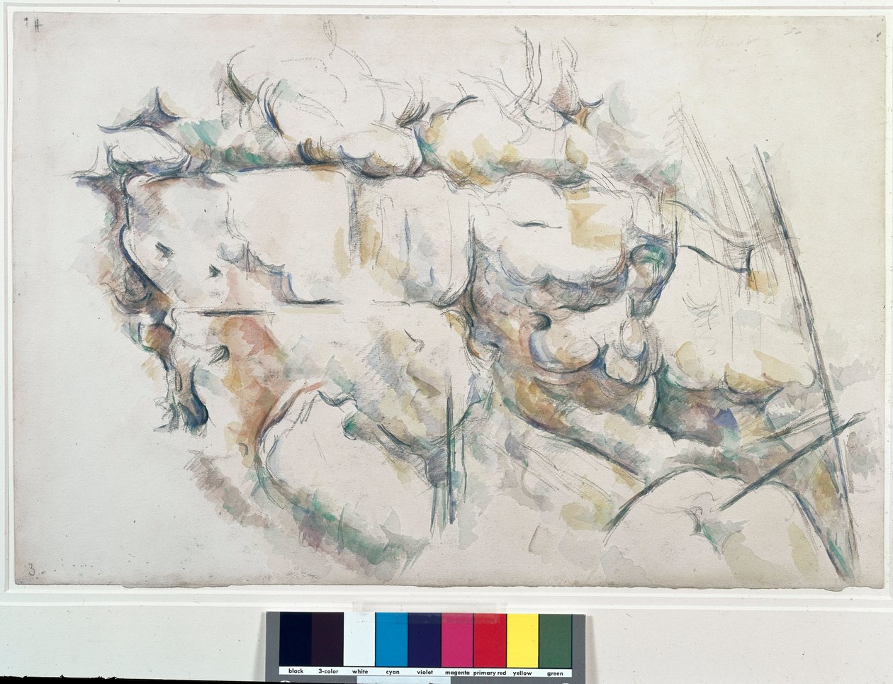 Rochers zu Chateau Noir (Chateau-Noir) von Paul Cézanne