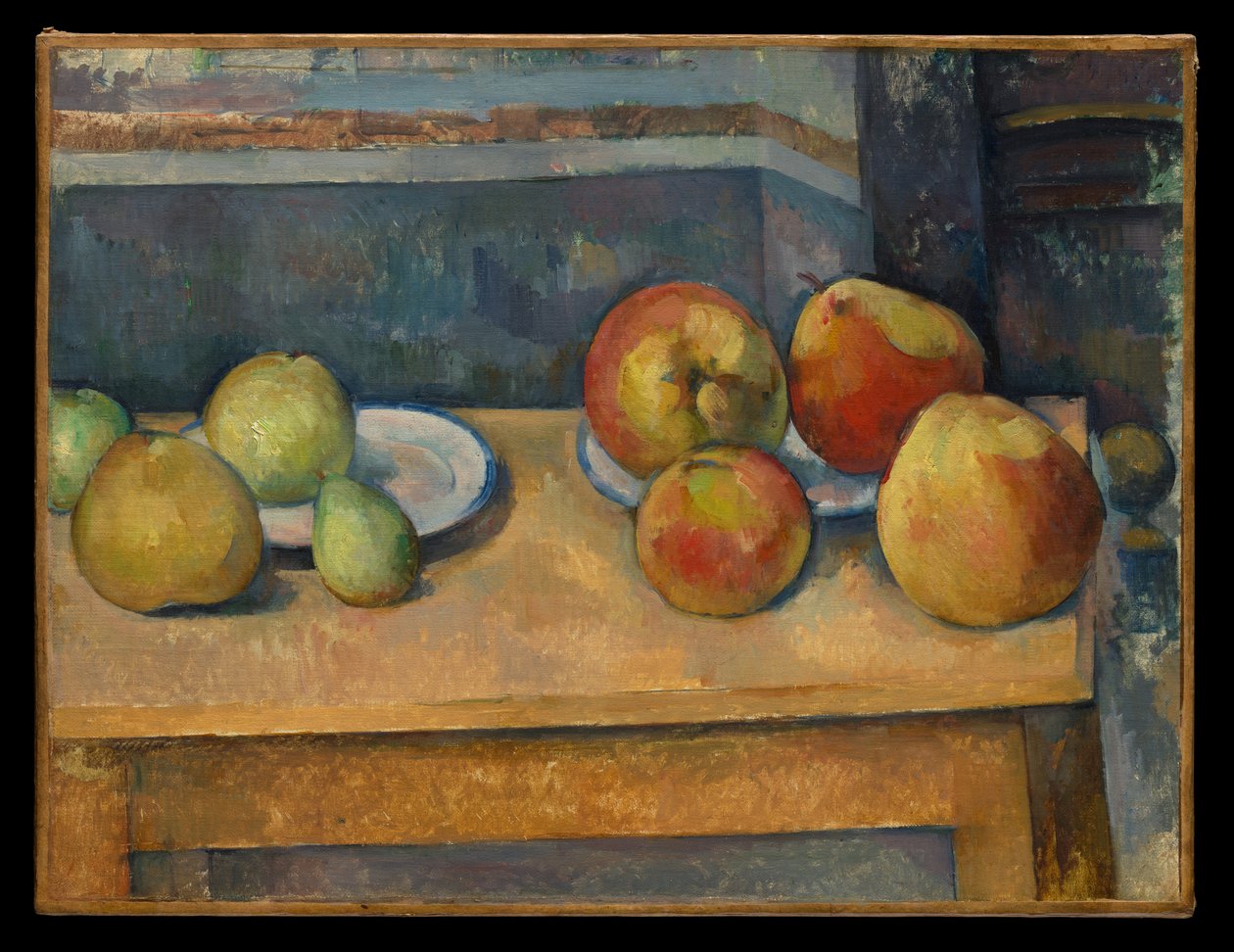 Stillleben mit Äpfeln und Birnen von Paul Cézanne