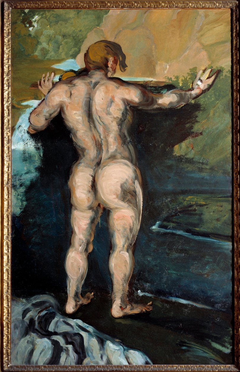 Badende und Felsen von Paul Cézanne