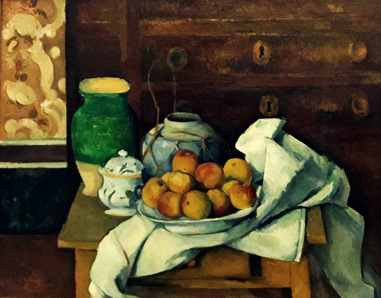 Stillleben mit Kommode von Paul Cézanne