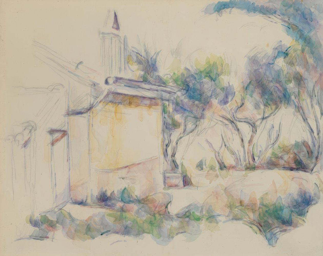 Das Häuschen von Jourdan von Paul Cézanne