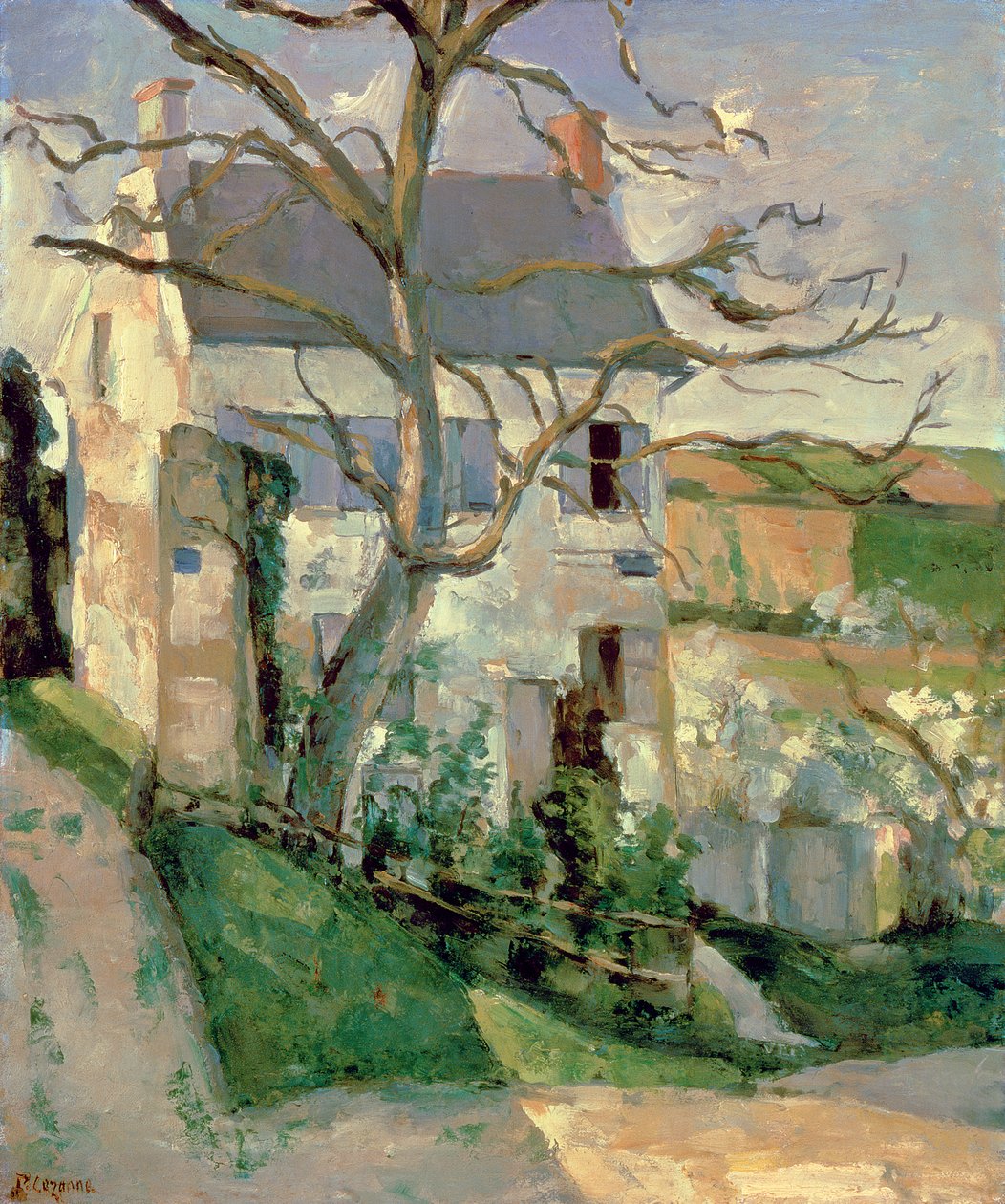 Das Haus und der Baum, ca. 1873-74 von Paul Cézanne