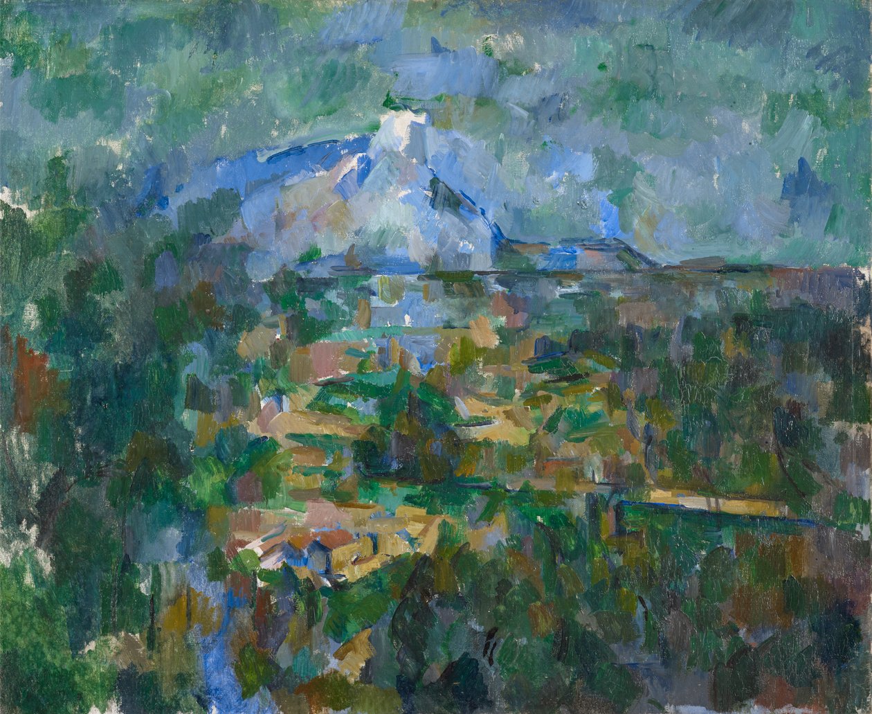 Blick auf den Montagne Sainte-Victoire von Lauves von Paul Cézanne