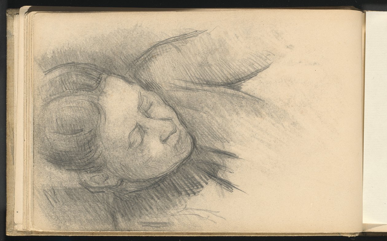 Vorwärts gebeugte Frau von Paul Cézanne