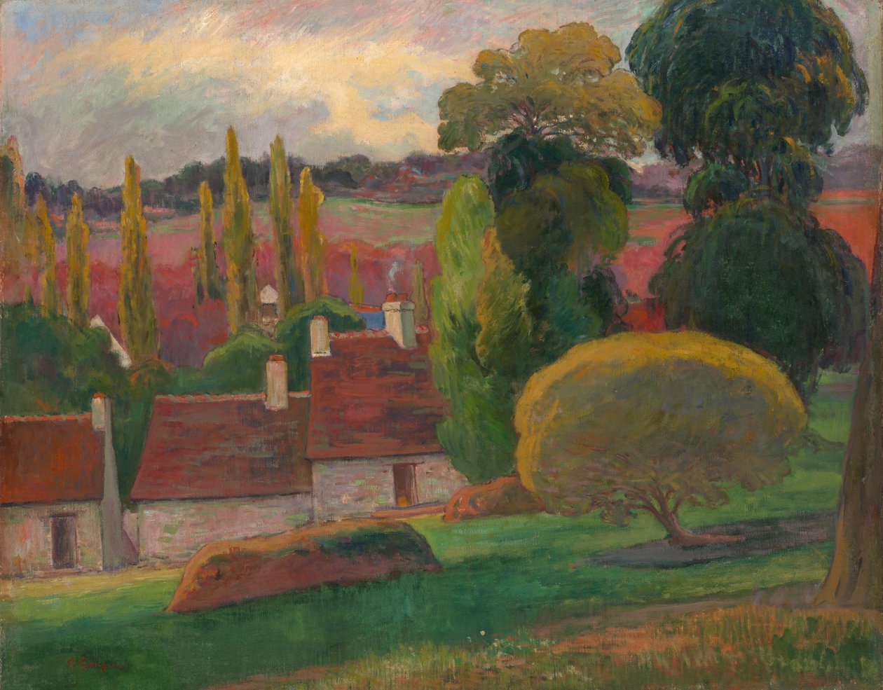 Ein Bauernhof in der Bretagne, ca. 1894 von Paul Gauguin