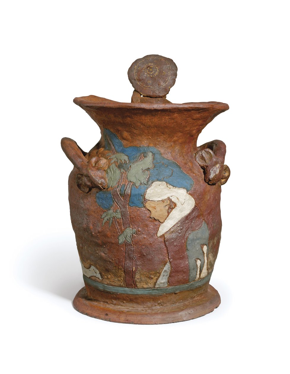 Bretonische Frau und junger Bretone; Bretonne et chef modele de jeune Breton von Paul Gauguin