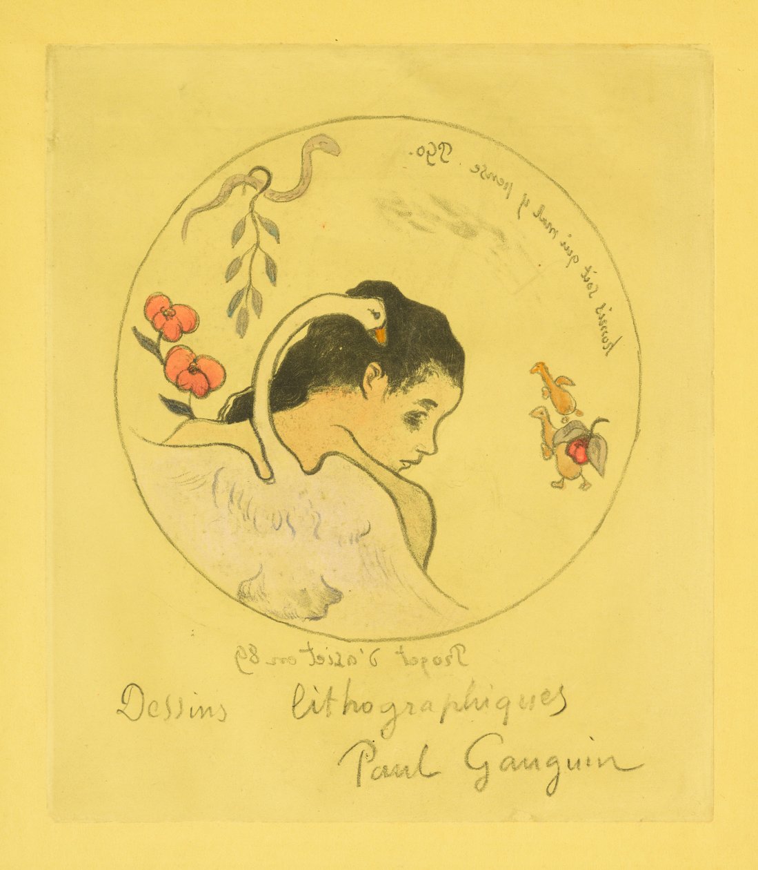 Entwurf für einen Porzellanteller von Paul Gauguin