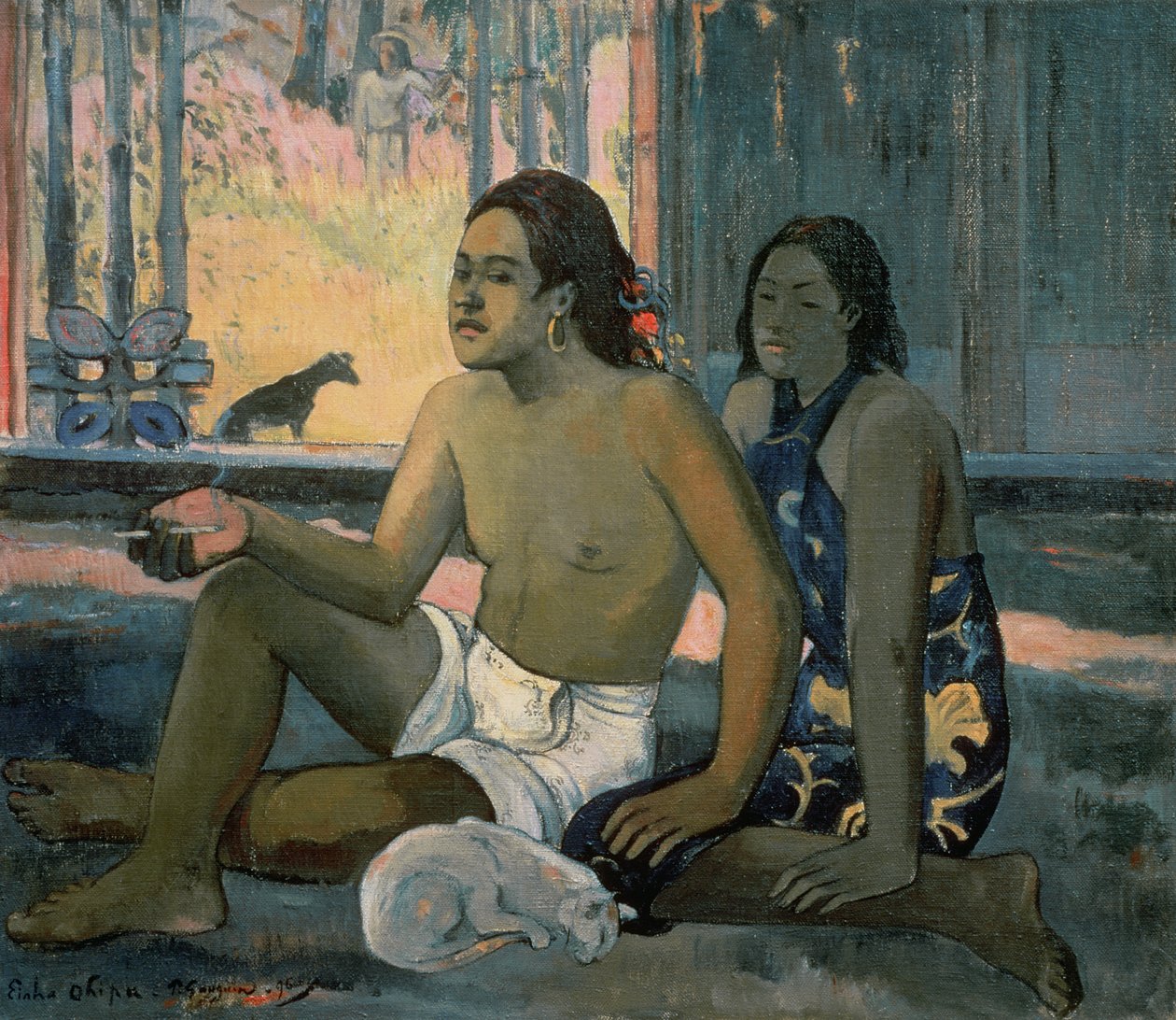 Eiaha Ohipa oder Tahitianer in einem Raum von Paul Gauguin