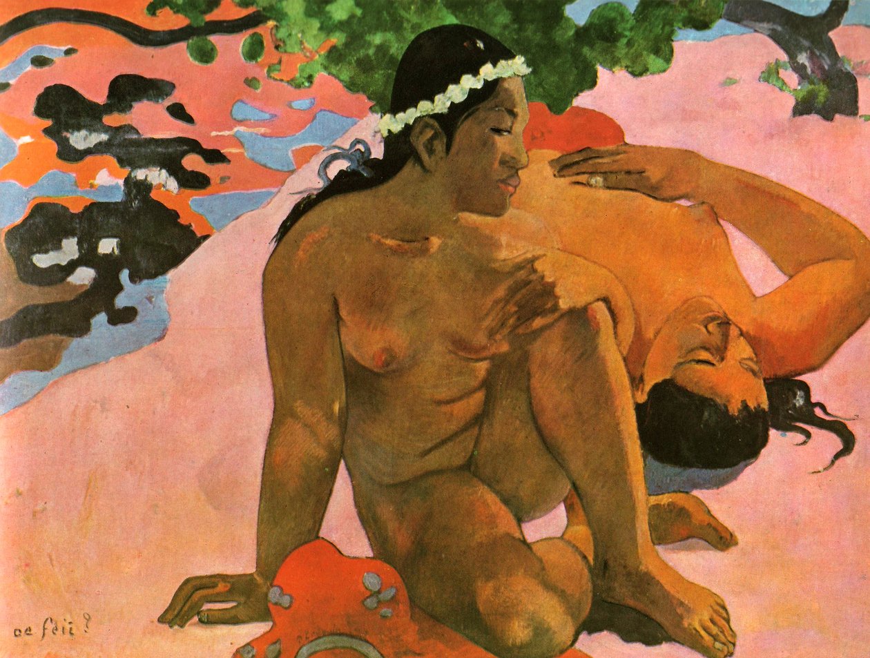 Aha oe Feii (Was! Bist du eifersüchtig?) von Paul Gauguin