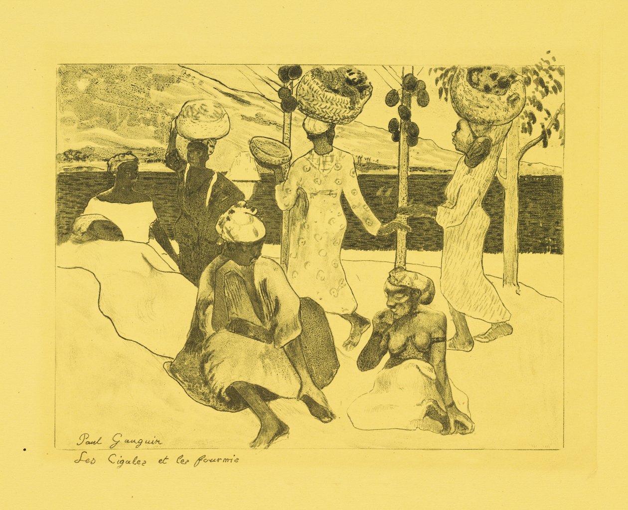 Heuschrecken und Ameisen: Ein Souvenir aus Martinique von Paul Gauguin