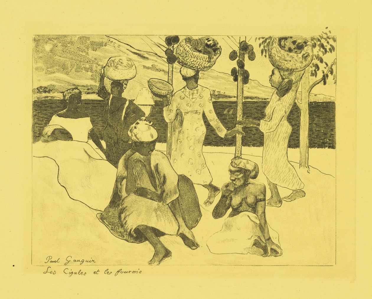 Heuschrecken und Ameisen: Ein Souvenir aus Martinique, 1889 von Paul Gauguin