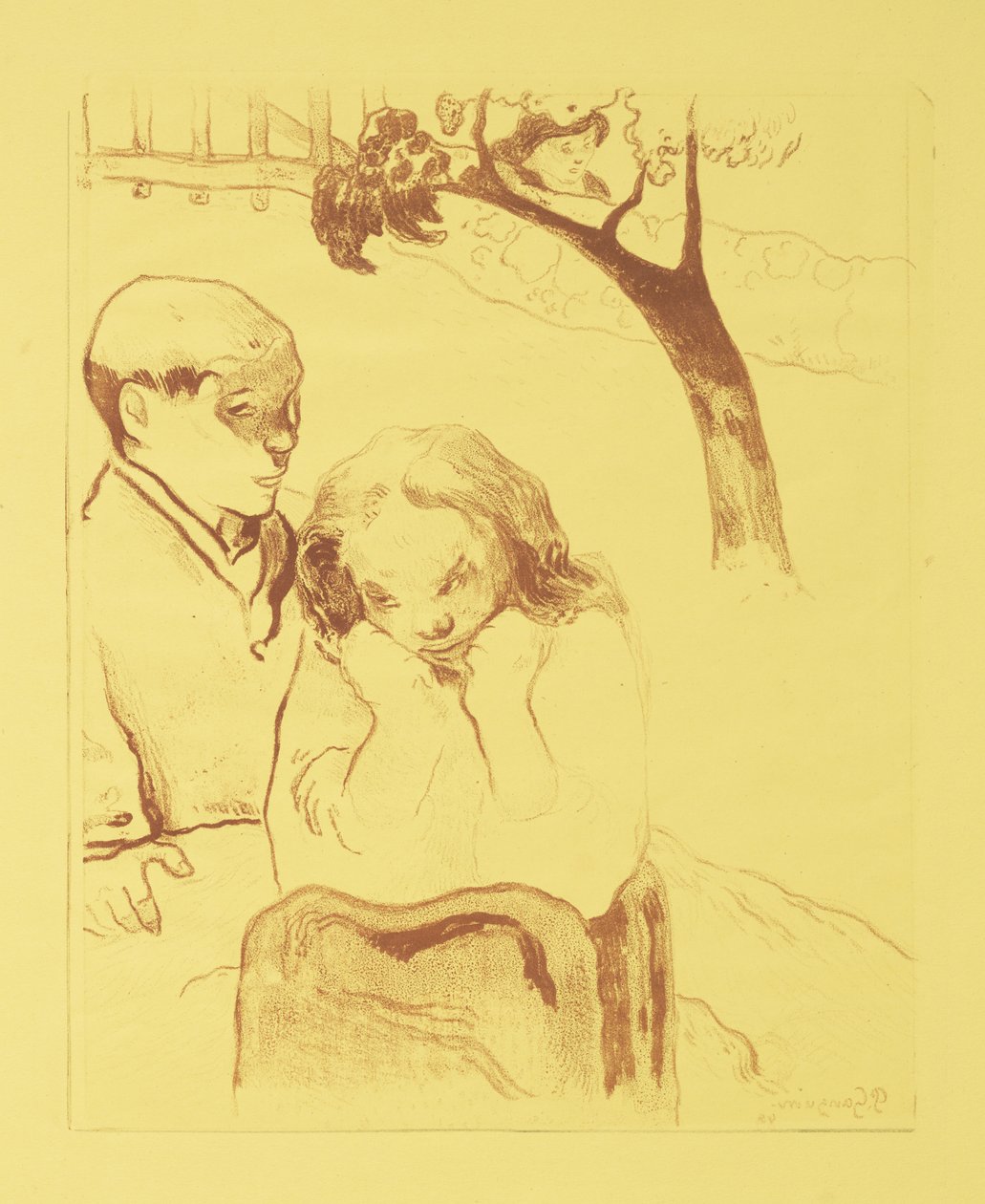 Menschliches Elend, 1889 von Paul Gauguin