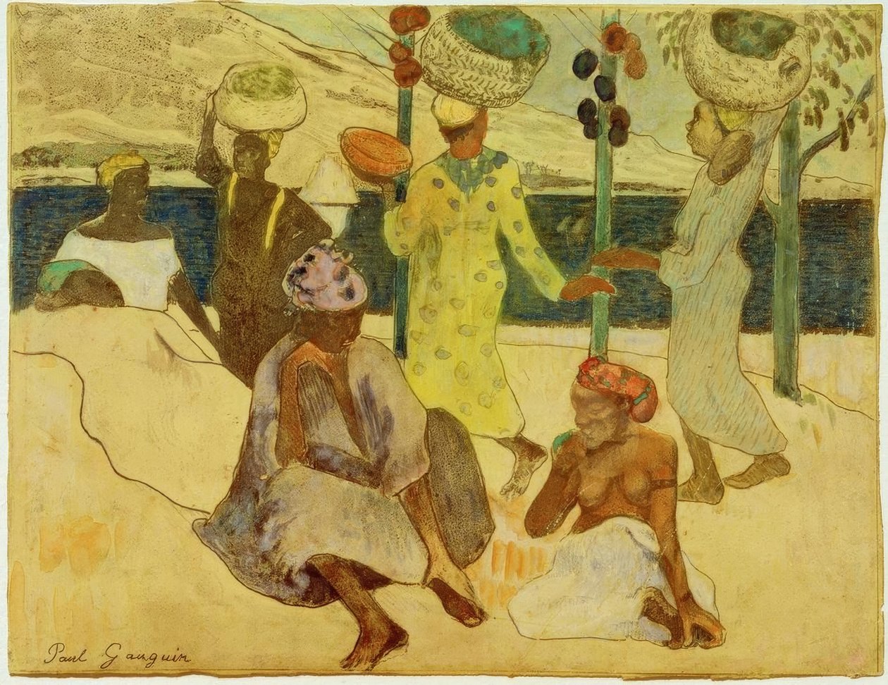 Die Zikaden und die Ameisen von Paul Gauguin