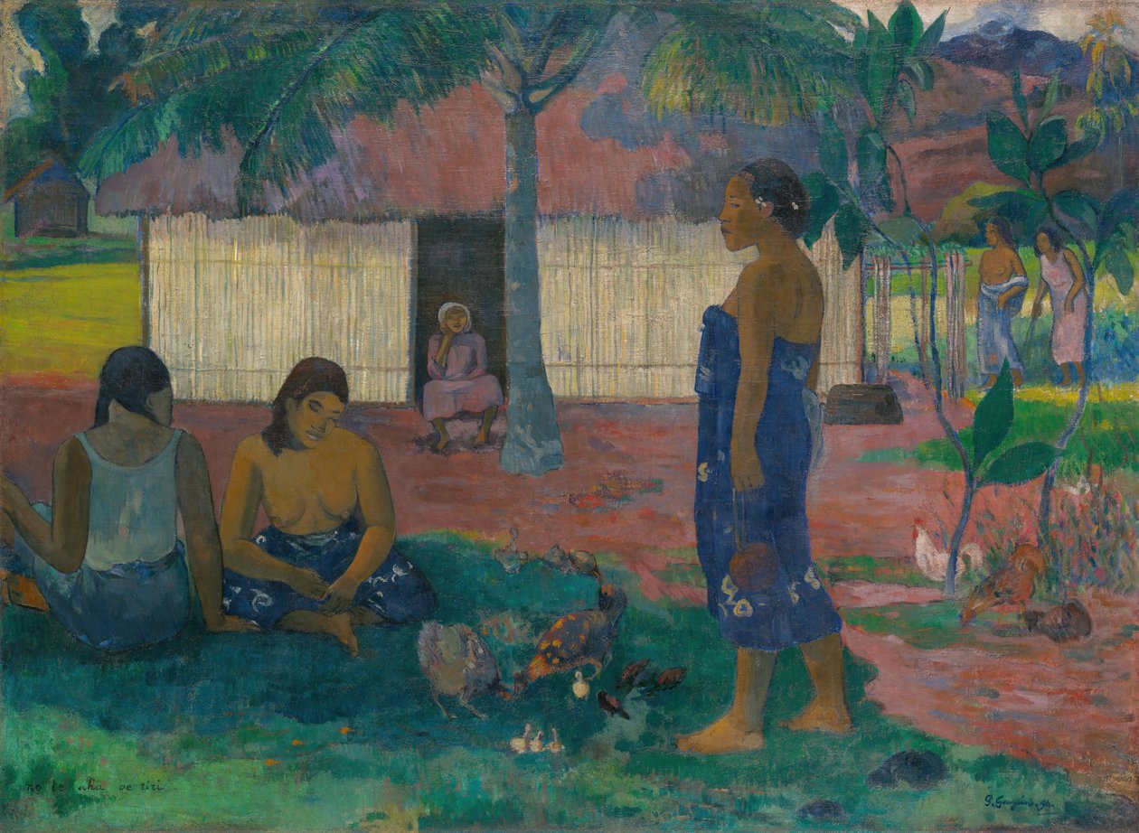 No te aha oe riri Warum bist du wütend, 1896 von Paul Gauguin