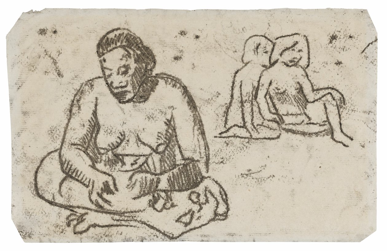 Sitzende Frau (bezogen auf das Gemälde Schwester der Barmherzigkeit) von Paul Gauguin