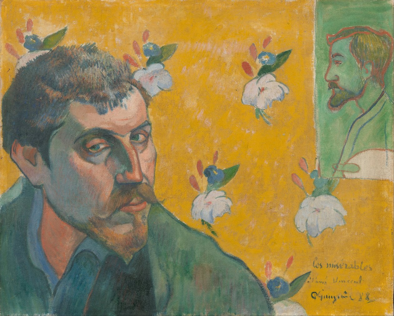 Selbstporträt, Les Miserables von Paul Gauguin