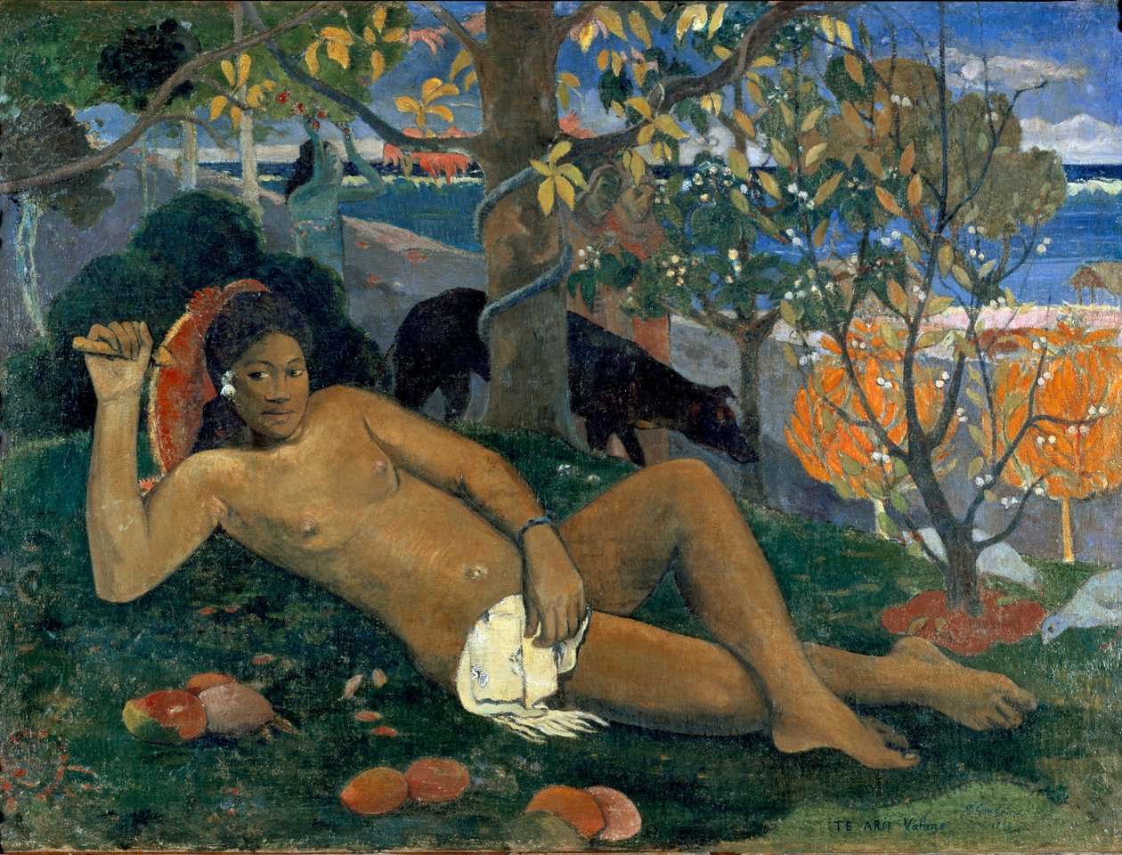 Te Arii Vahine. Die Frau des Königs. Gemälde von Paul Gauguin (1848-1903) von Paul Gauguin