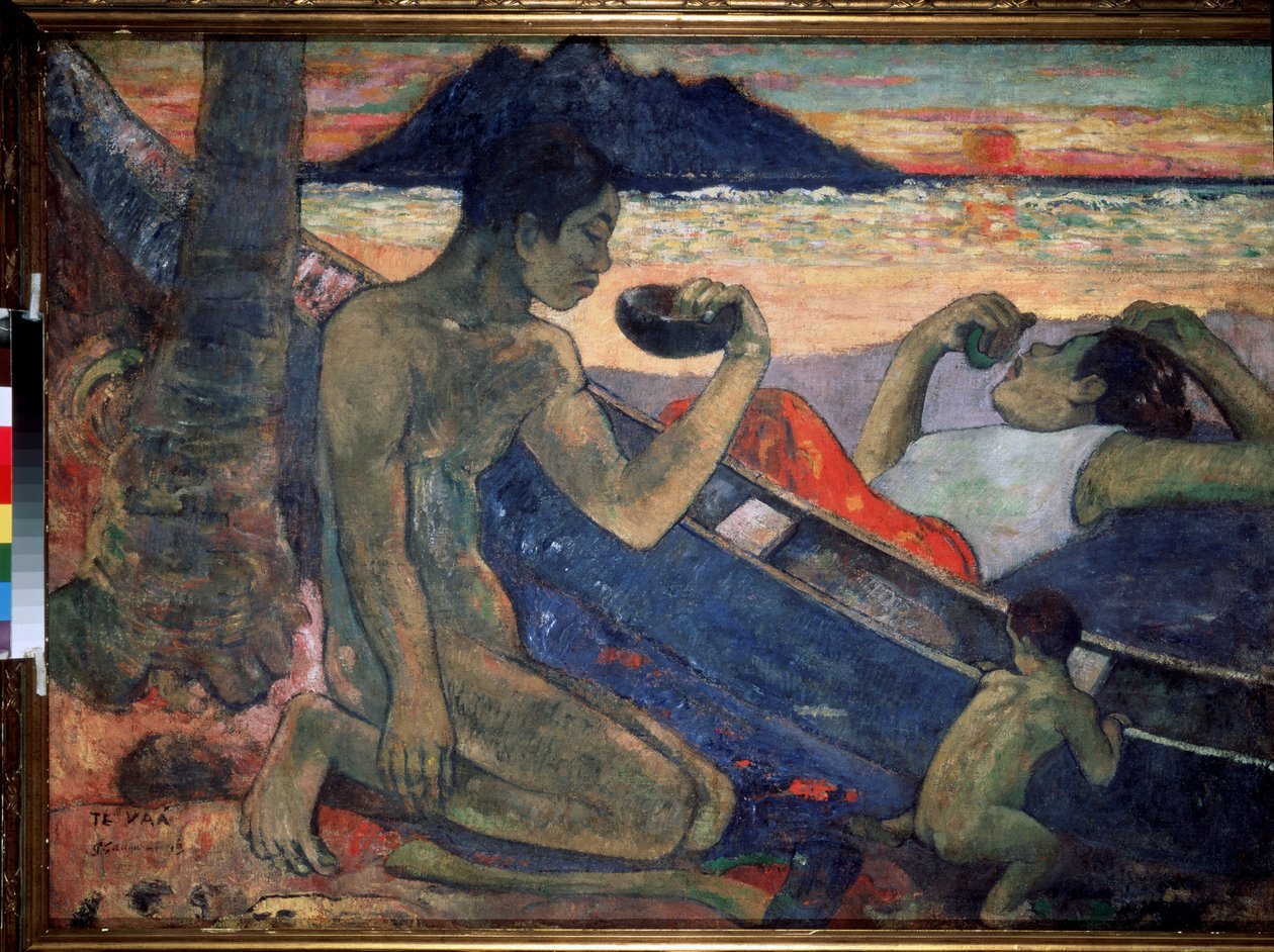 Te Vaa (Das Kanu) von Paul Gauguin