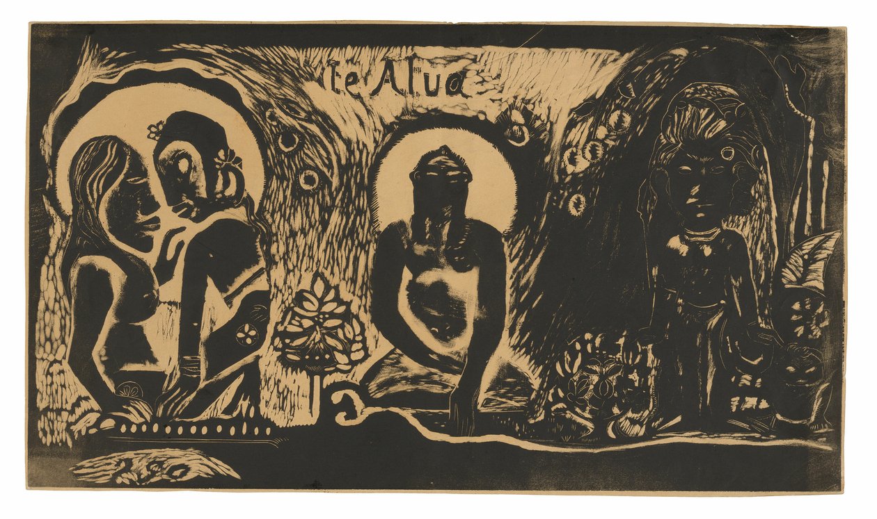 Te atua (Der Gott), aus der Noa Noa Suite von Paul Gauguin