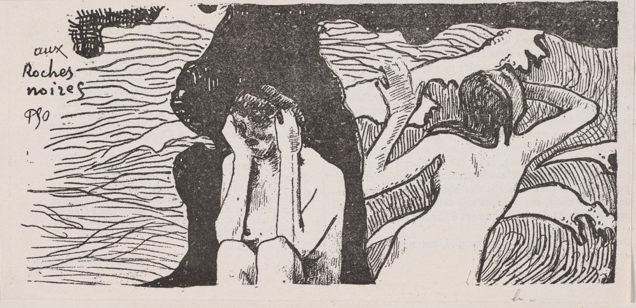 Die schwarzen Felsen von Paul Gauguin