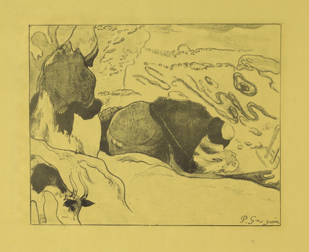 Wäscherinnen, 1889 von Paul Gauguin