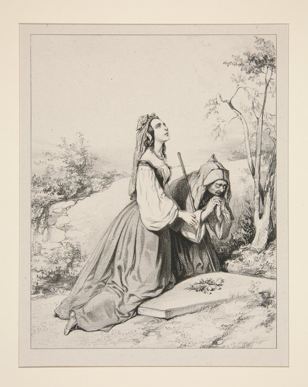 (Das Bedauern) von Paul Gavarni