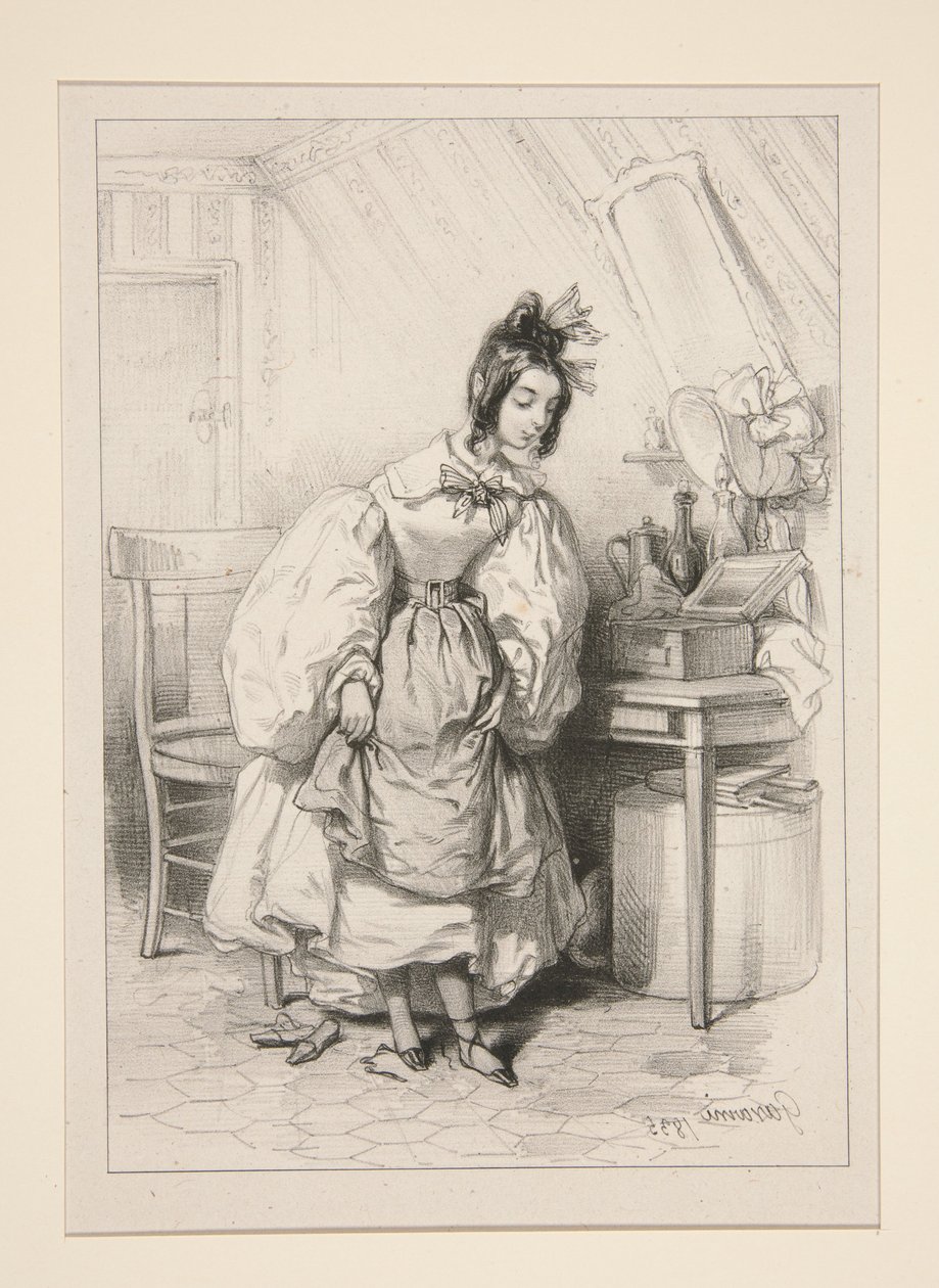 (DIE NEUEN SCHUHE.) von Paul Gavarni