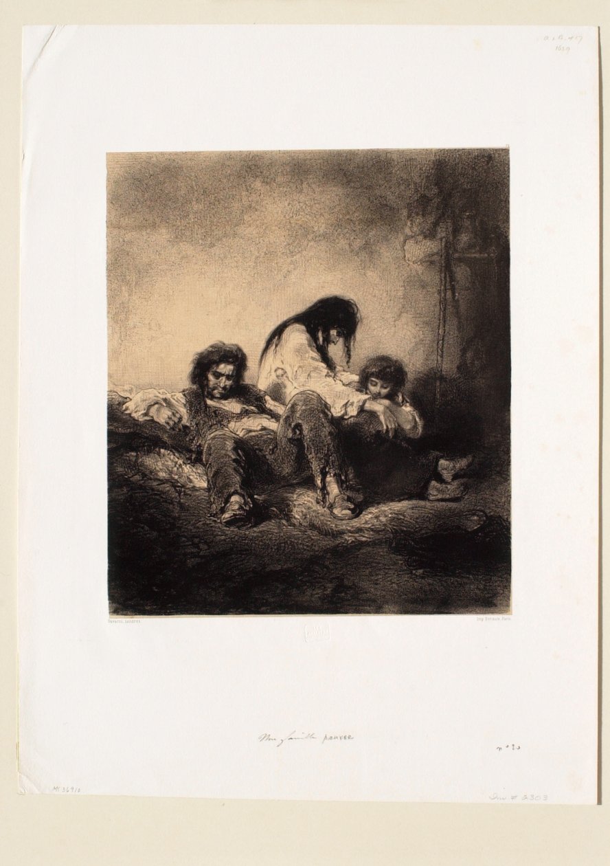 Eine arme Familie von Paul Gavarni
