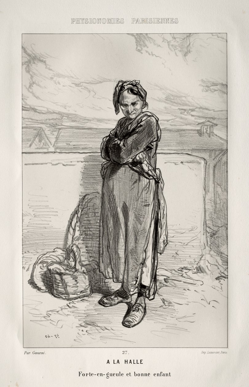 Auf dem Markt von Paul Gavarni