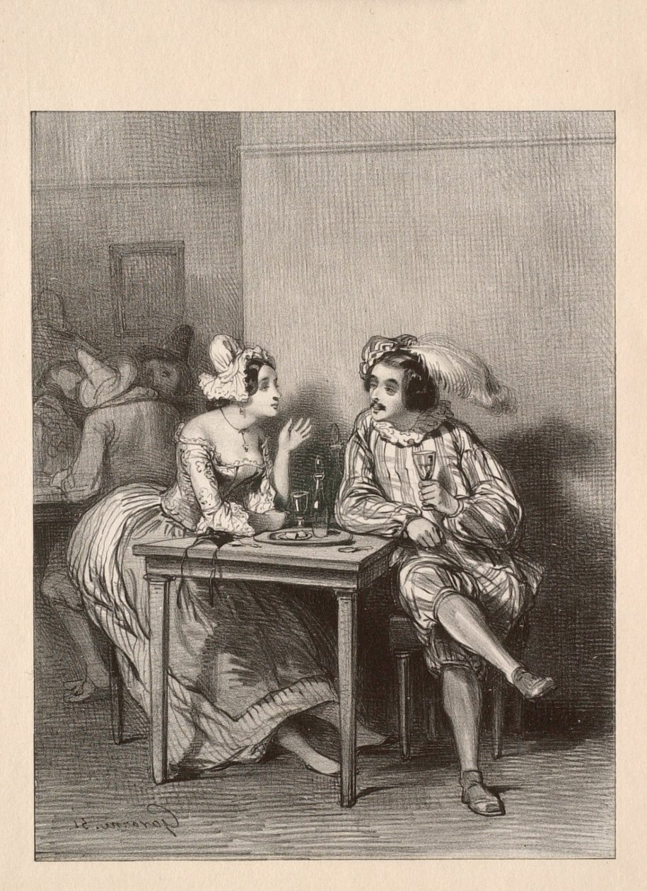 Nach der Quadrille (Nach dem Kontertanz) von Paul Gavarni