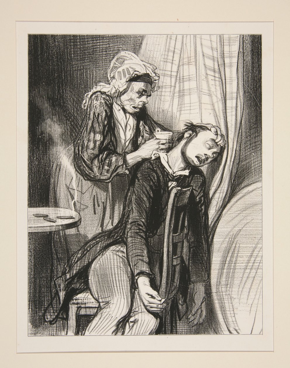 Alcibiade Cliquet wollte rauchen. von Paul Gavarni