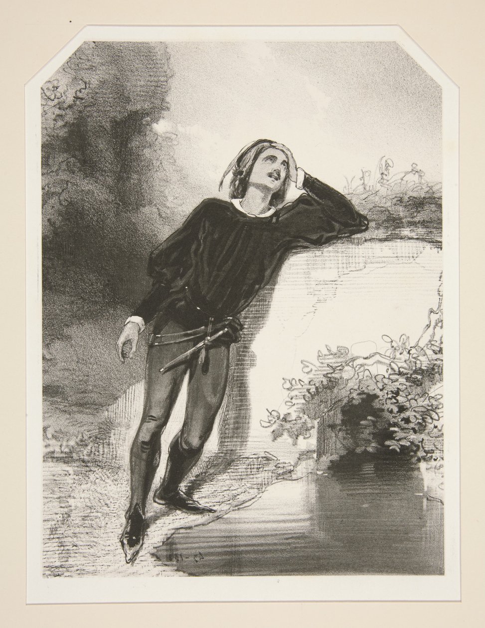 Am Rand des Brunnens von Paul Gavarni