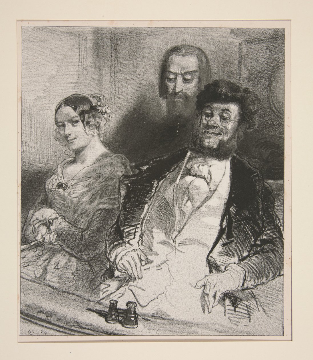 Im Théâtre-Français... von Paul Gavarni