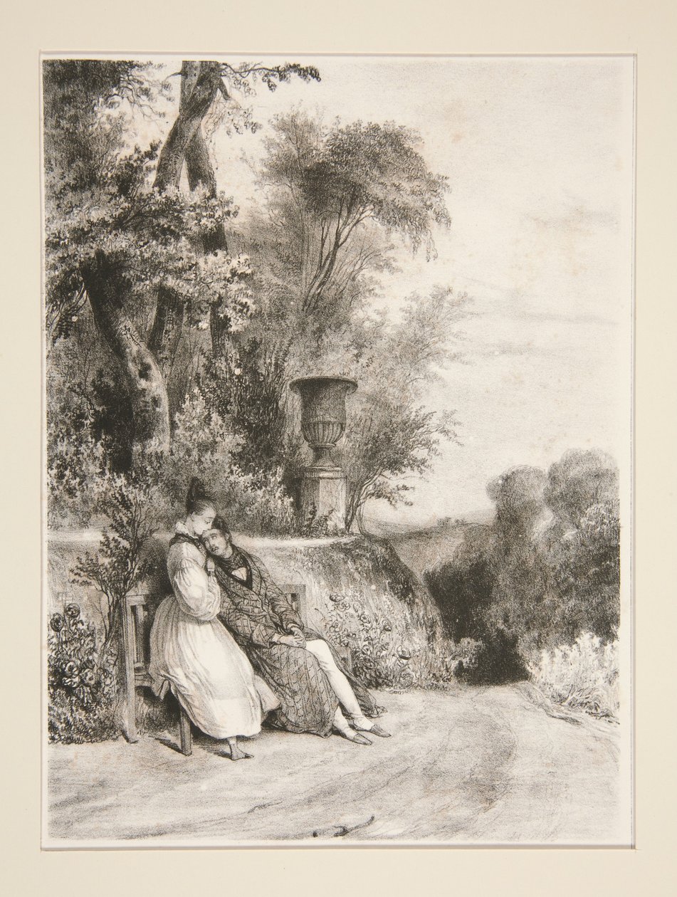 Vor dem Sterben. (Von Madame Constance Aubert.) von Paul Gavarni