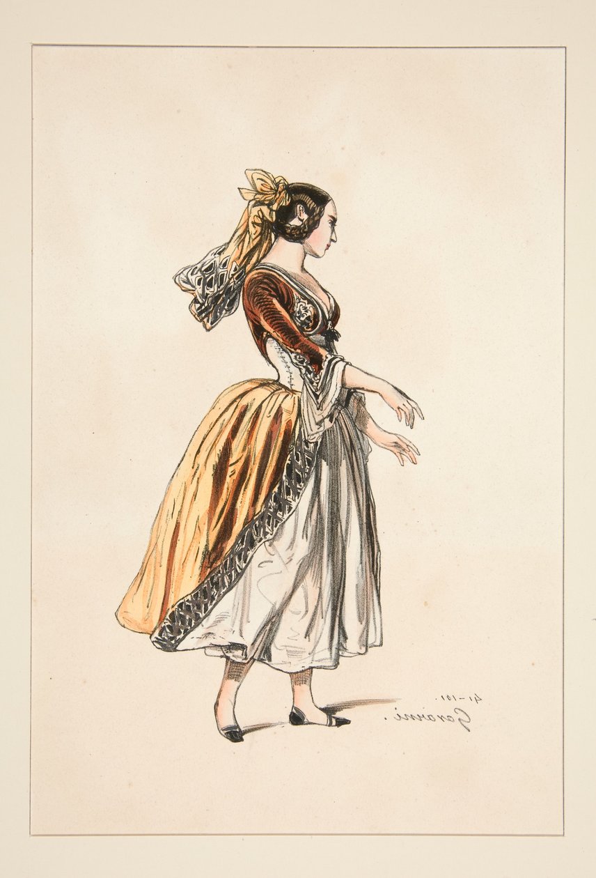 CALABROISE. Voile de foulard. ... von Paul Gavarni