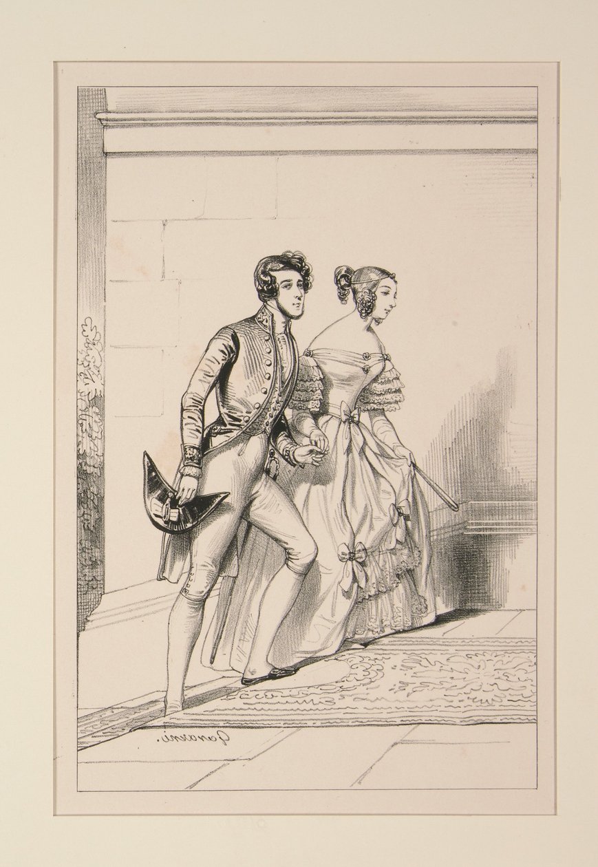 Hofkostüm 1837 von Paul Gavarni