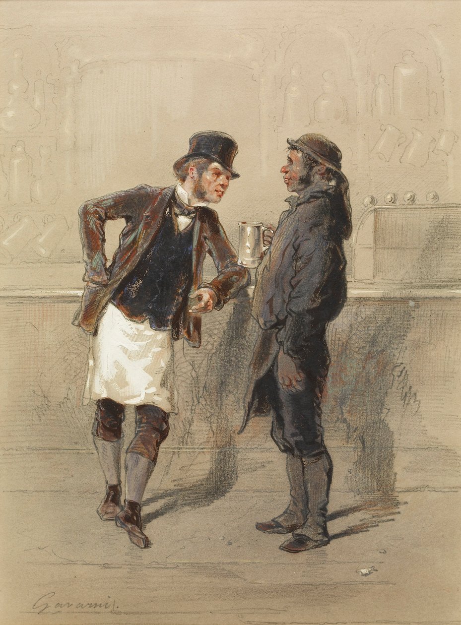 Fuhrmann und Kohlenträger von Paul Gavarni