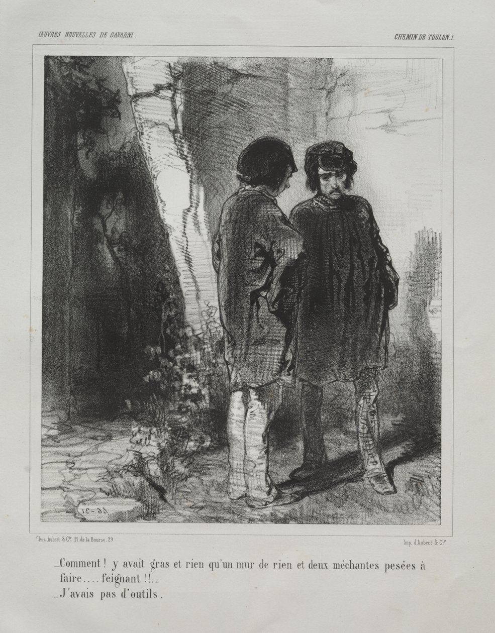 Chemin de Toulon von Paul Gavarni