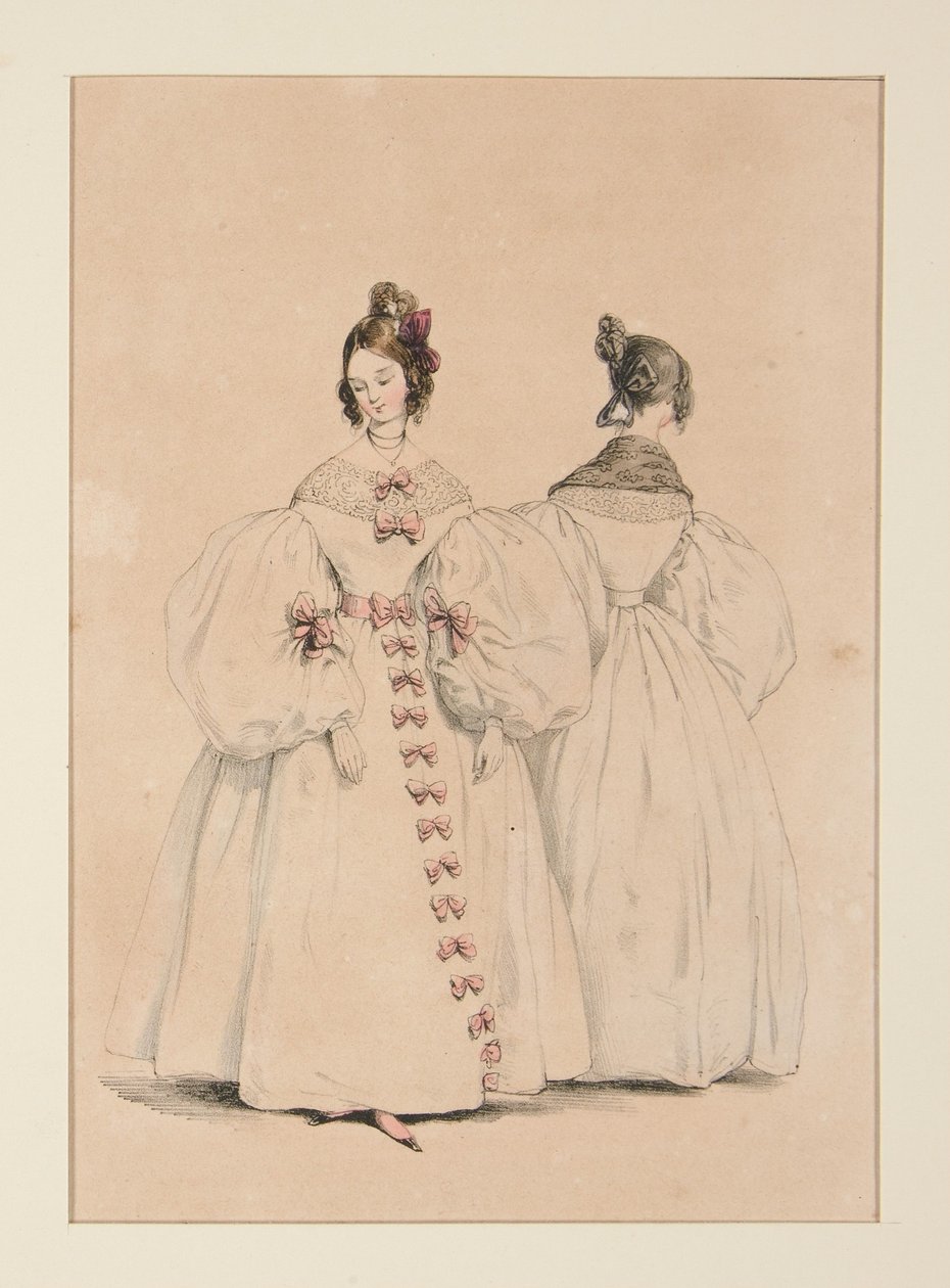 Am Abend. Kleider aus Musselin und Florentiner Gaze von Paul Gavarni