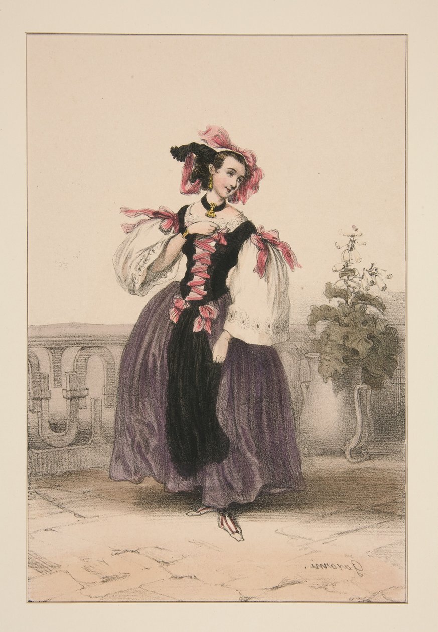 Spanierin. von Paul Gavarni