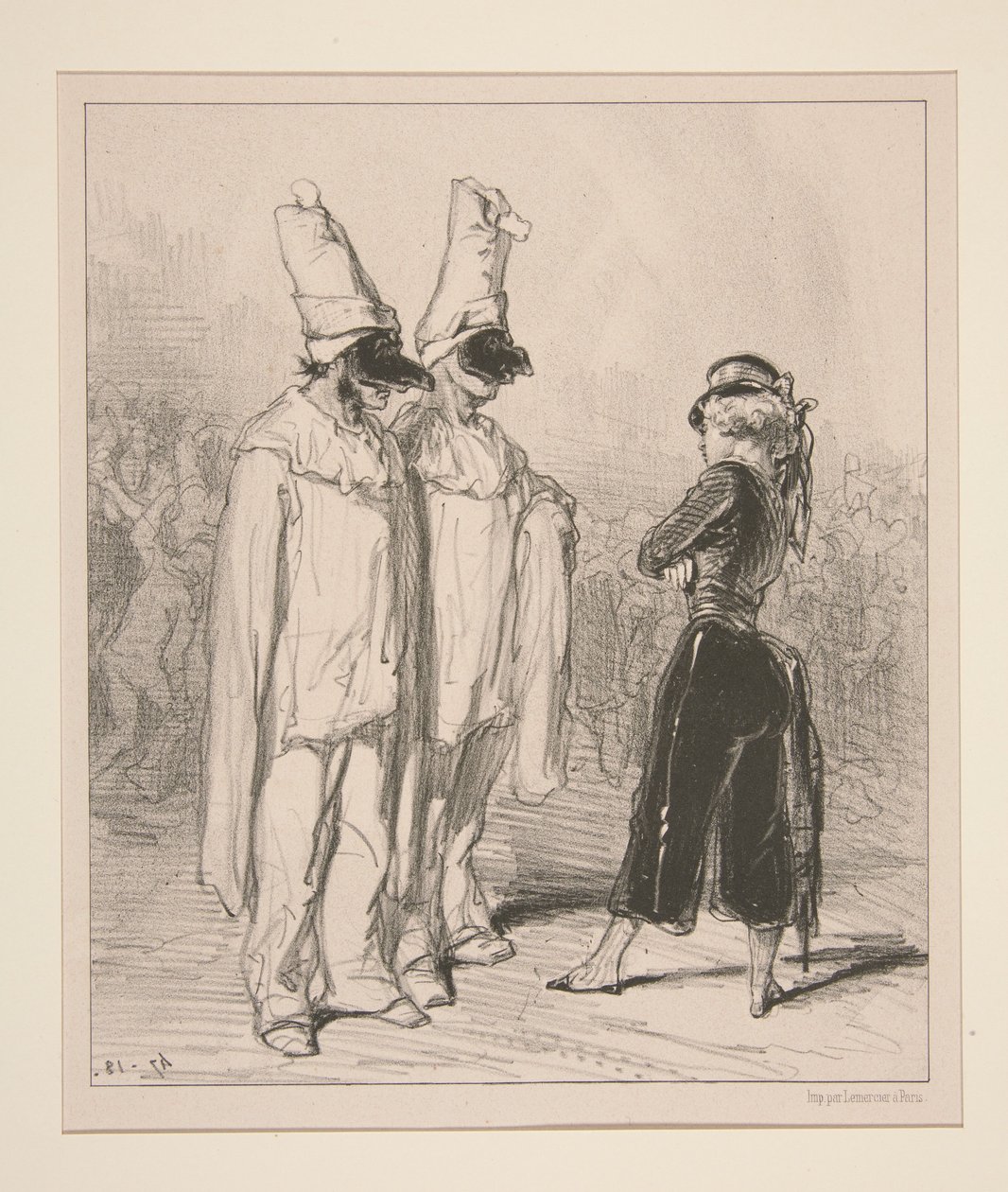 Und eure armen Frauen? Schreckliche Bettler! von Paul Gavarni
