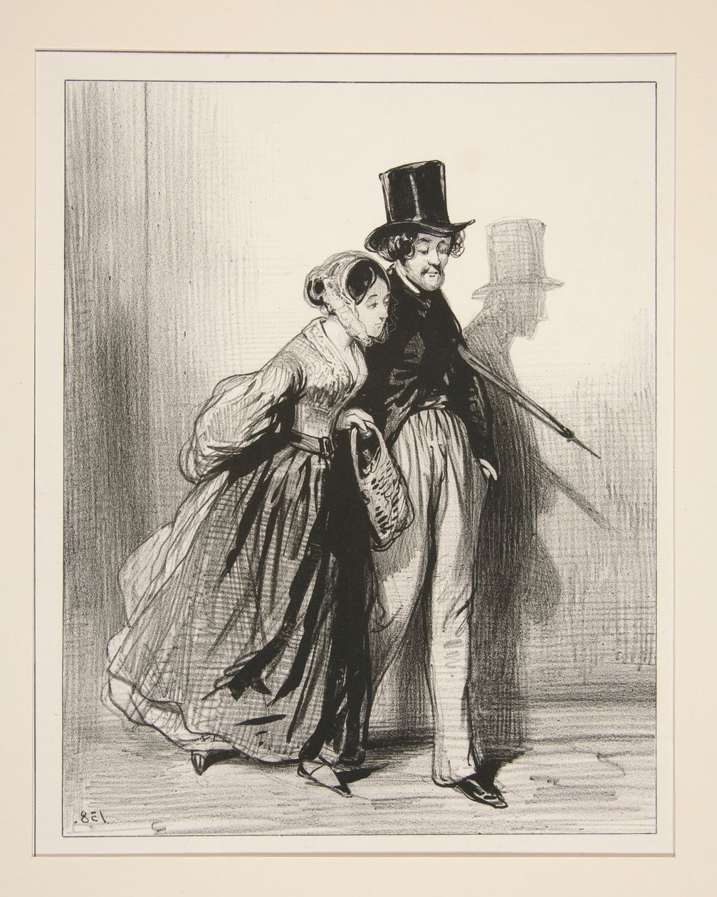 Eugène und seine Kleine. von Paul Gavarni