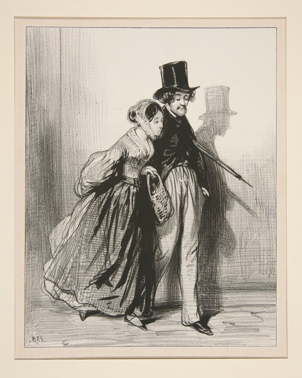 Eugène und seine Kleine. von Paul Gavarni