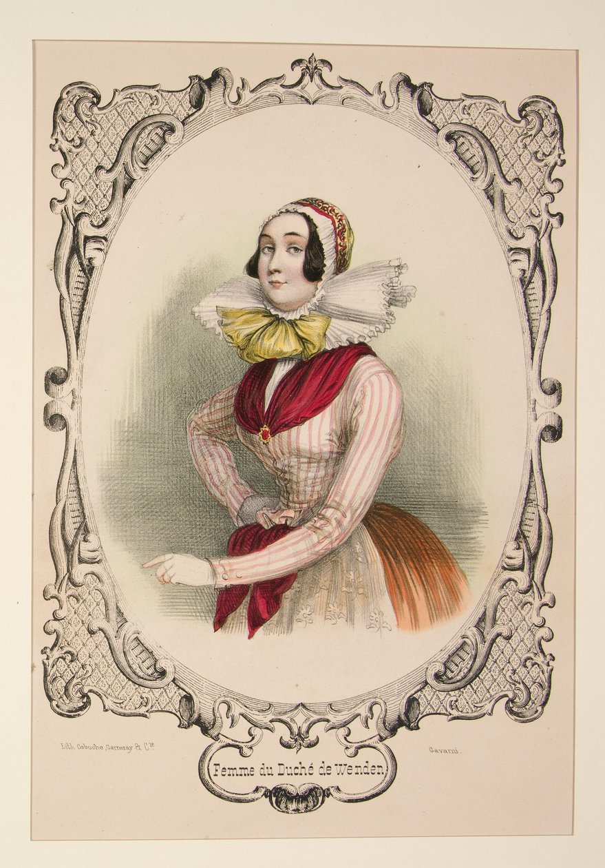 Frau aus dem Herzogtum Wenden von Paul Gavarni