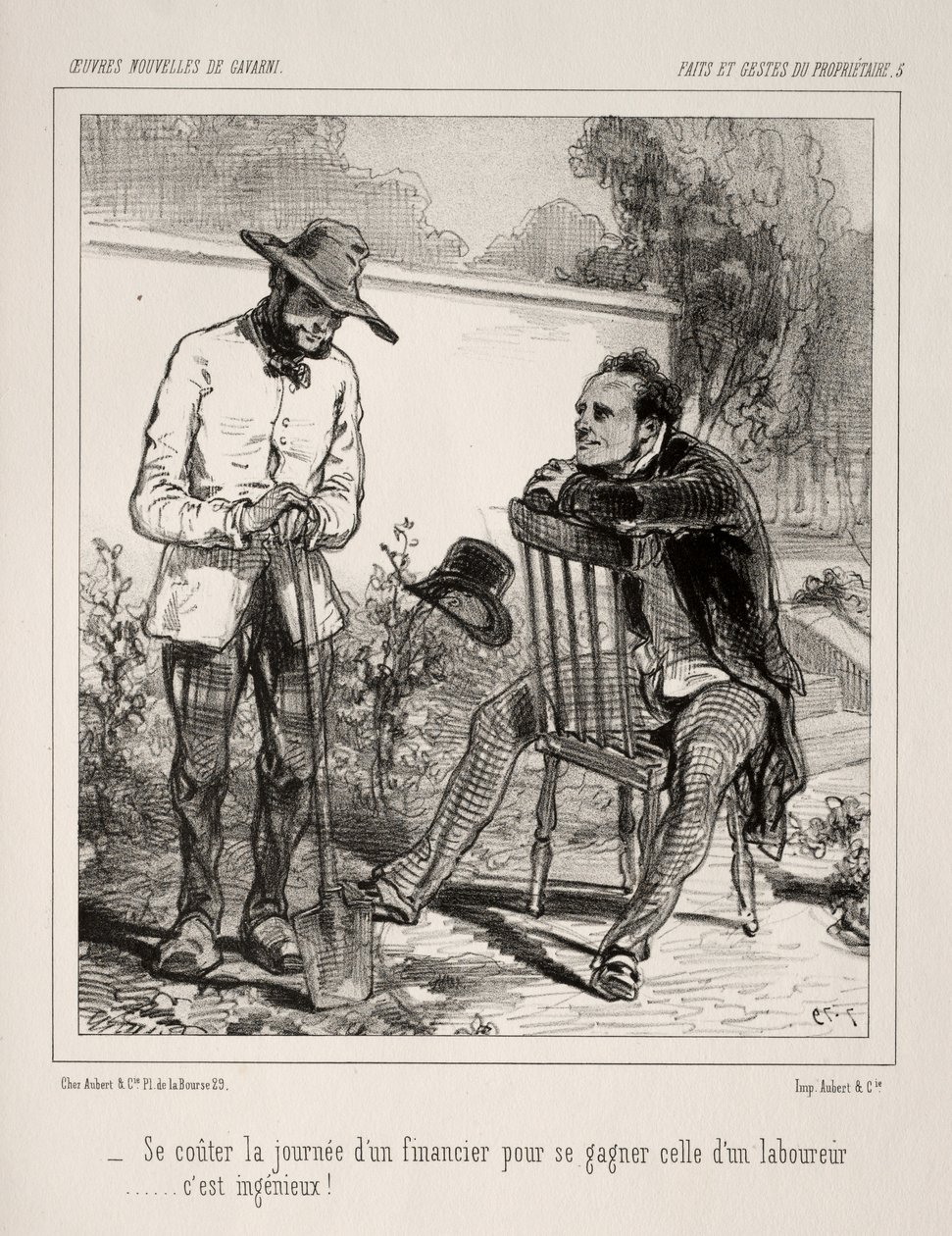 Faite et Gestes du Propriétaire von Paul Gavarni
