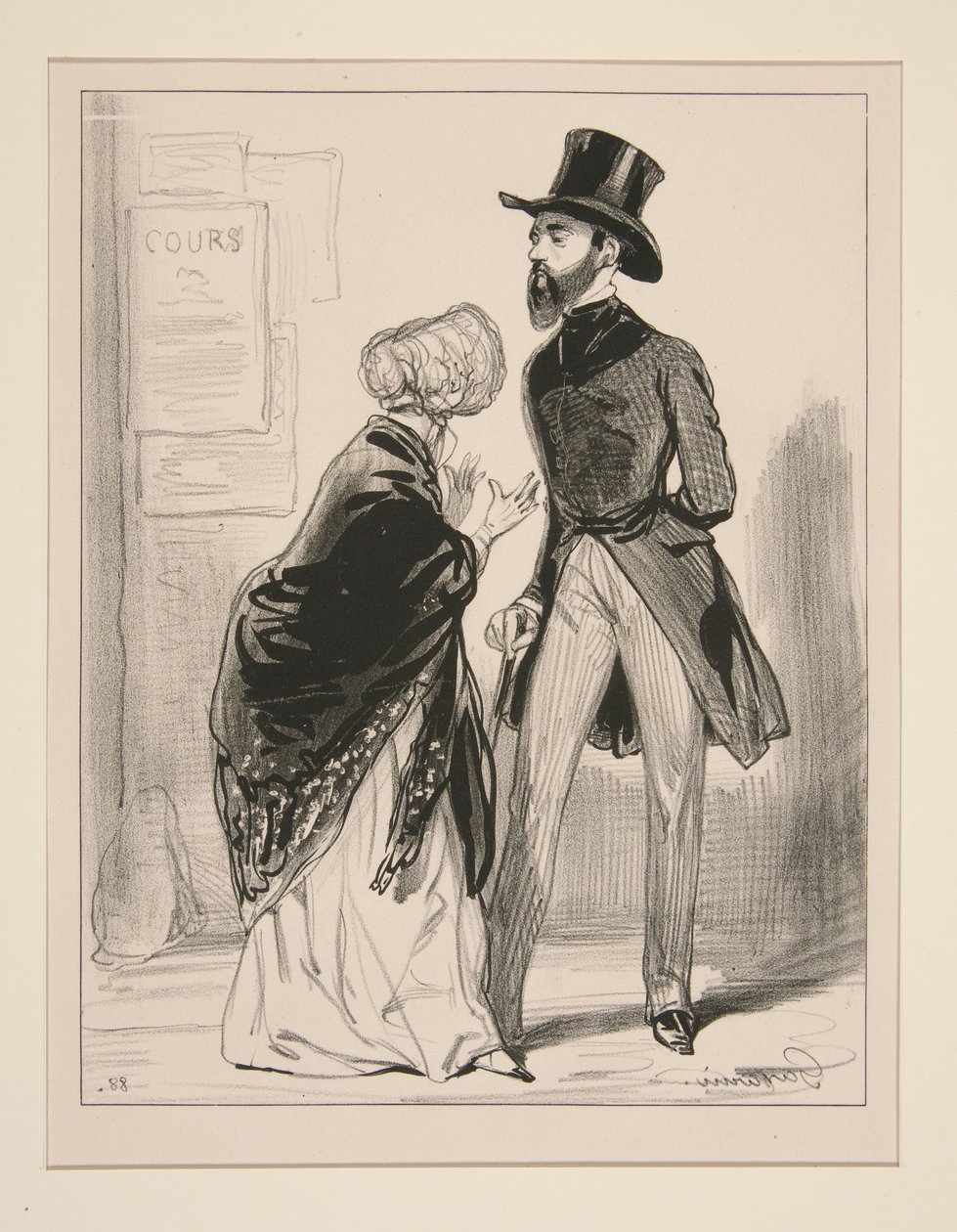 Stellen Sie sich vor, mein lieber Monsieur Constantine, dass mein Schurke wusste... von Paul Gavarni