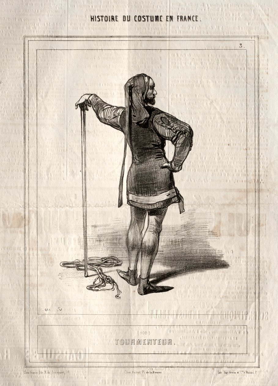 Histoire du Costume en France: Tourmenteur von Paul Gavarni