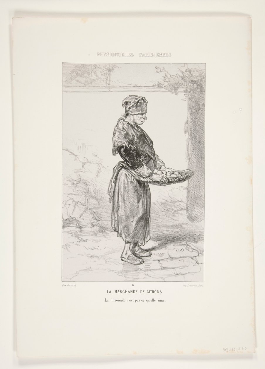 Die Zitronenhändlerin von Paul Gavarni