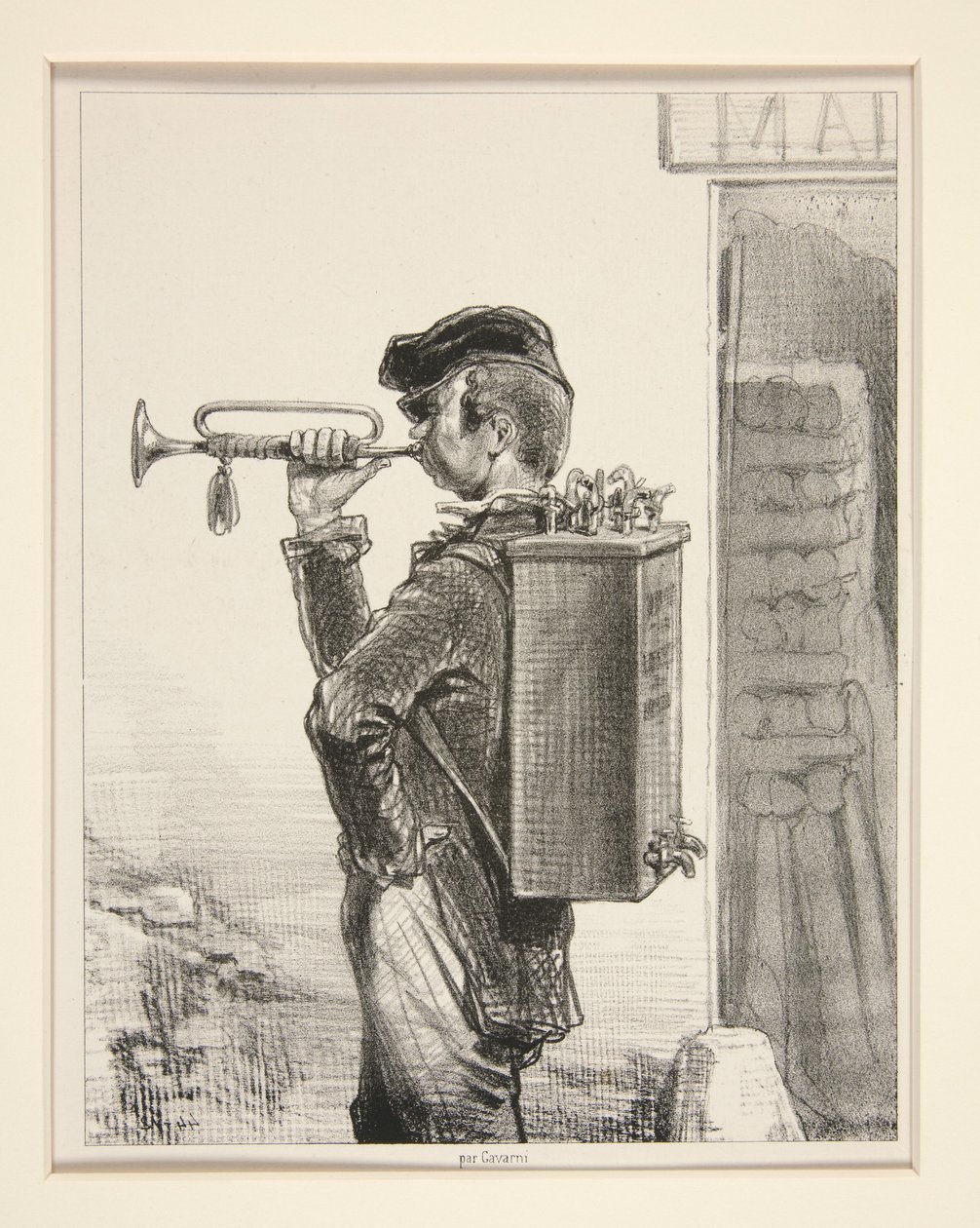 Der Wasserhahnverkäufer. von Paul Gavarni