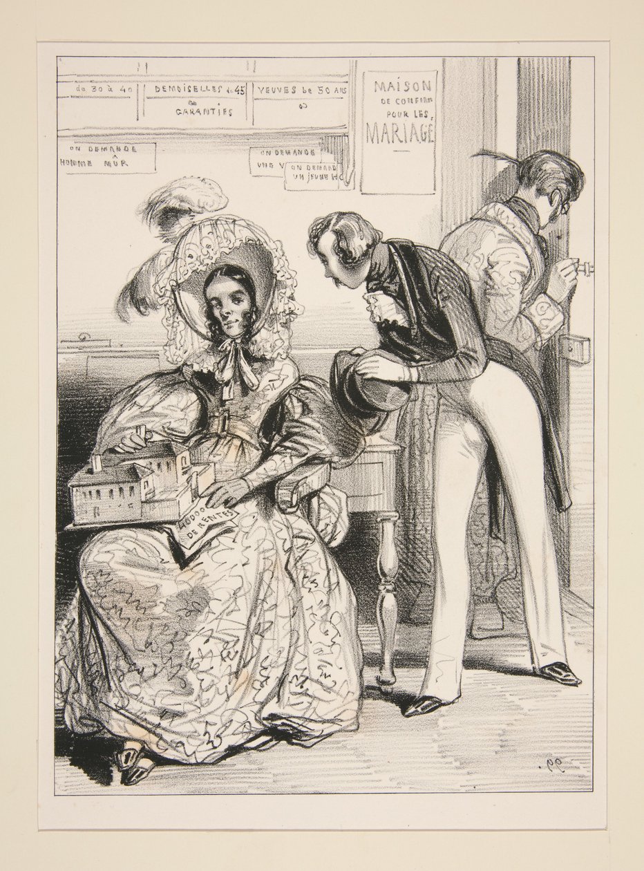 Der Pförtner des Klosters von Paul Gavarni
